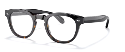 Pre-owned Oliver Peoples Men's Ov5036s-1722sb Sheldrake 49mm Black/362 Gradient Opticals In Clear