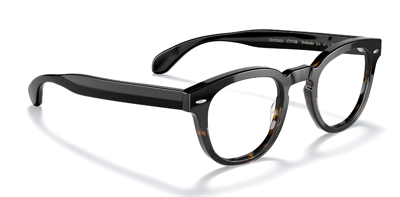 Pre-owned Oliver Peoples Men's Ov5036s-1722sb Sheldrake 49mm Black/362 Gradient Opticals In Clear