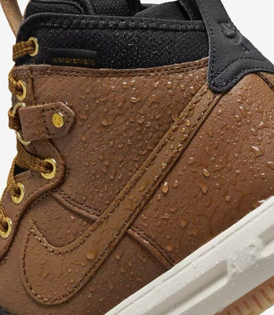 Pre-owned Nike Duckboot Ale Brown Black Gold Tone Duck Boot Boots 805899 202 Size