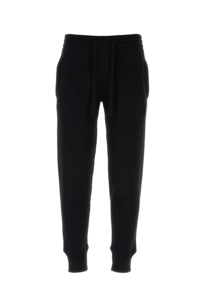 Shop Dolce & Gabbana Knitted Jogging Pants In Black