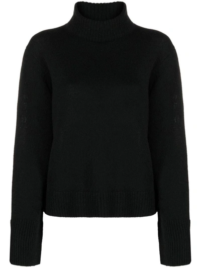 Shop 360cashmere 360 Cashmere Cashmere Turtleneck Sweater In Black