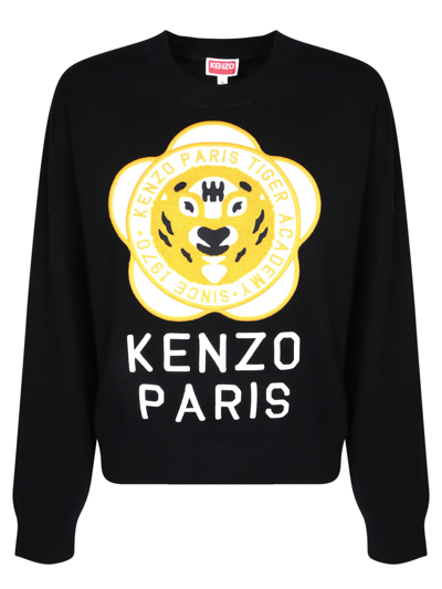 Shop Kenzo Tiger Academy Black Sweater