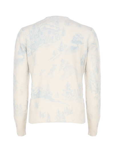 Shop Mc2 Saint Barth Sweater With Writing In White