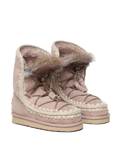 Shop Mou Eskimo Dream Boots In Beige