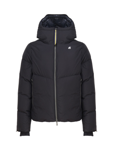 Shop K-way Thermo Soft Touch Jacket In Black