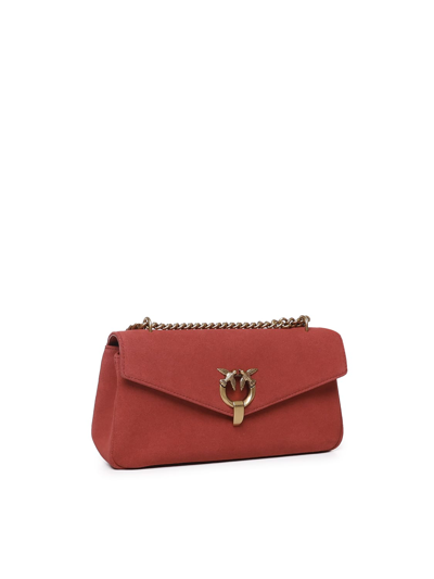 Shop Pinko Cupido Baguette Bag In Red