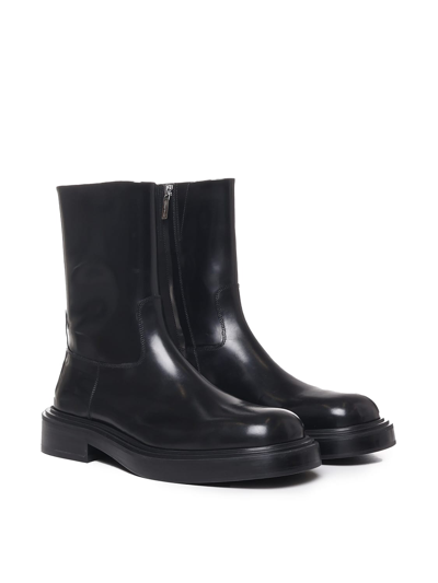 Shop Ferragamo Calfskin Boot In Black