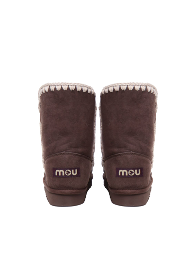 Shop Mou Eskimo 24 Boots In Dark Brown