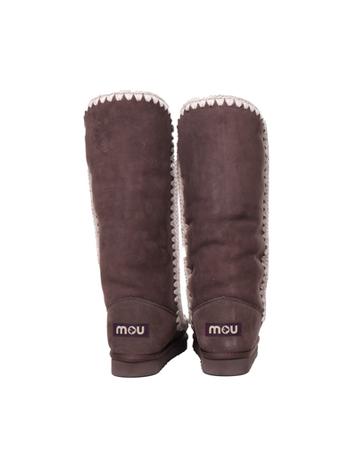Shop Mou Eskimo Boots 40 In Dark Brown