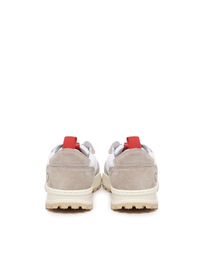 Shop Date Kdue Ripstop Sneakers In White, Taupe, Red