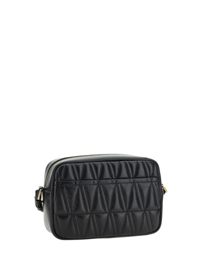 Shop Versace Virtus Shoulder Bag In Black- Gold