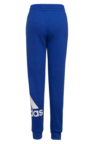 Shop Adidas Originals Kids' Essential Logo Joggers In Bright Blue