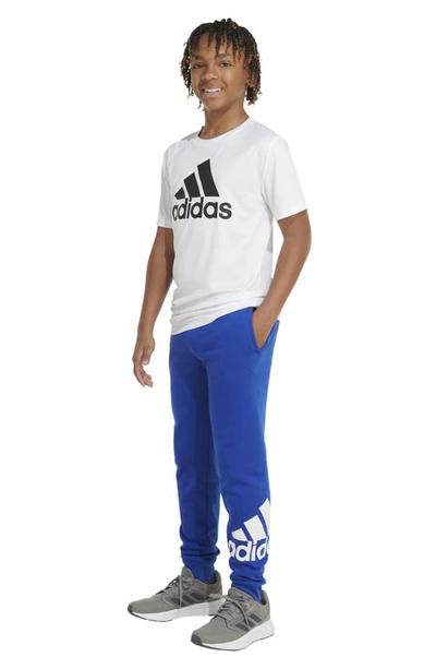 Shop Adidas Originals Kids' Essential Logo Joggers In Bright Blue