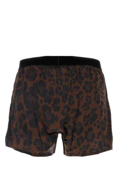 Tom Ford Leopard Print Boxer Briefs In Animal Print