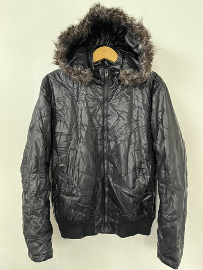 Pre-owned Elmojado~japanese Fur Hoodie Jacket Ifsixwasnine Lgb Style In  Black
