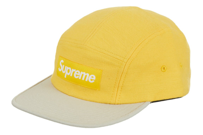 Pre-owned Supreme 2-tone Camp Cap (fw23) Yellow