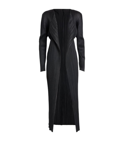 Shop Issey Miyake Basics Longline Cardigan In Black