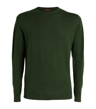 Shop Barena Venezia Merino Long-sleeve T-shirt In Green