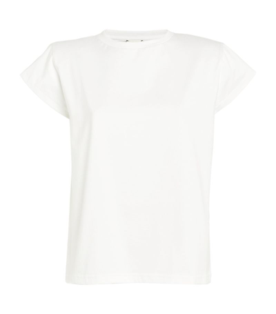 Shop Magda Butrym Shoulder-pad T-shirt In White