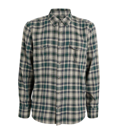 Shop Paige Check Shirt In Green