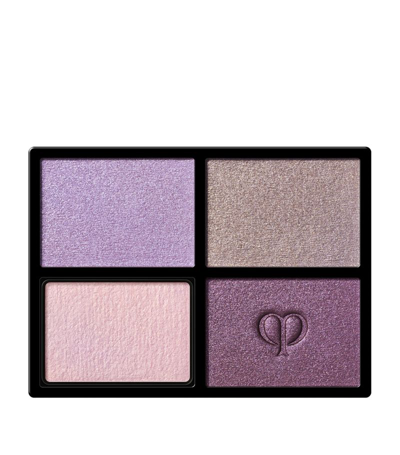Shop Clé De Peau Beauté Eye Colour Shadow Quad In Purple