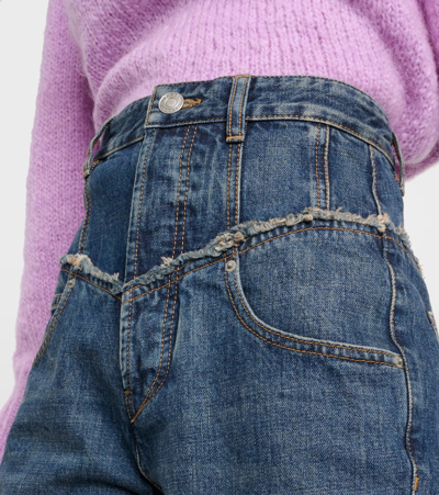 Isabel Marant Blue Noemie Jeans In Blue