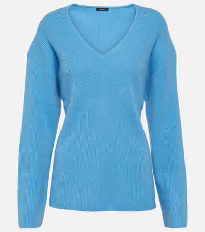 Shop Joseph Cashmere Sweater In Blue