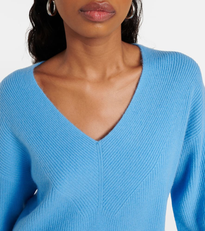 Shop Joseph Cashmere Sweater In Blue
