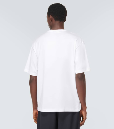 Shop Acne Studios Face Cotton Jersey T-shirt In White