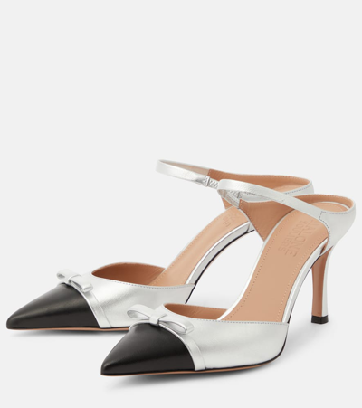 Malone Souliers Blythe 80 Leather Mules In Multicoloured