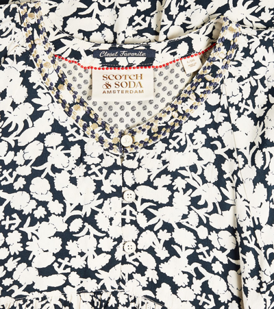 Scotch & Soda Printed Dress In Multicoloured