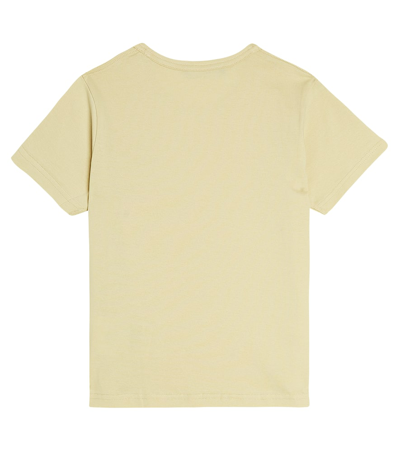 Shop Acne Studios Face Cotton Jersey T-shirt In Green