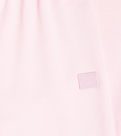 Shop Acne Studios Face Cotton Sweatpants In Pink