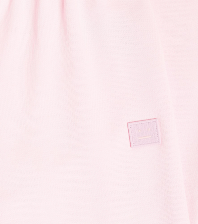 Acne Studios Face Cotton Sweatpants In Pink