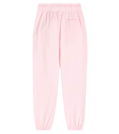 Shop Acne Studios Face Cotton Sweatpants In Pink