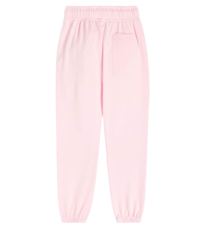 Acne Studios Face Cotton Sweatpants In Pink