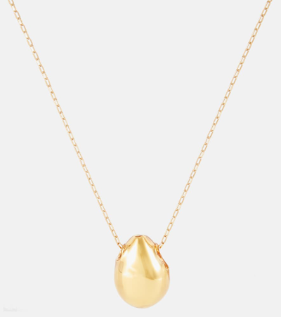 Shop Isabel Marant Shiny Bubble Pendant Necklace In Gold