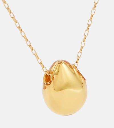 Shop Isabel Marant Shiny Bubble Pendant Necklace In Gold