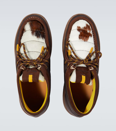 Moon Boot Mtrack Wallabee Boots In Brown