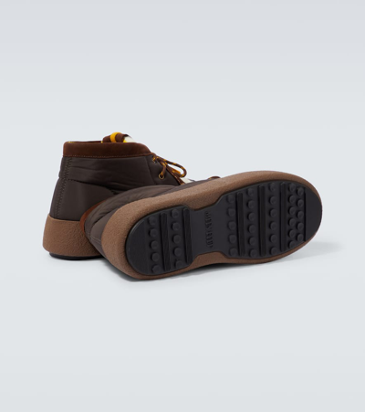 Shop Moon Boot Mtrack Wallabee Boots In Brown