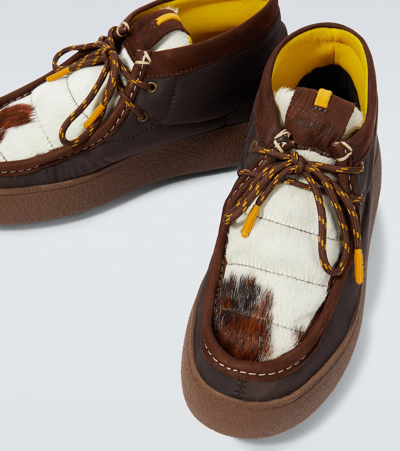 Moon Boot Mtrack Wallabee Boots In Brown