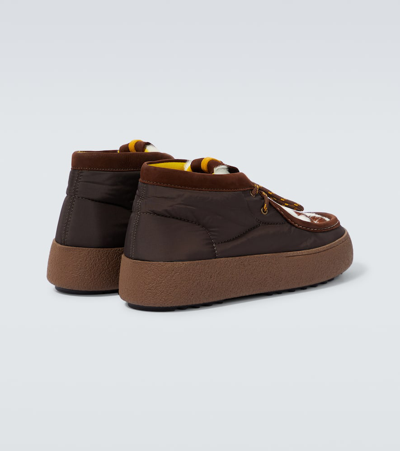 Moon Boot Mtrack Wallabee Boots In Brown