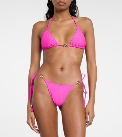 Shop Bananhot Chain Bikini Top In Pink