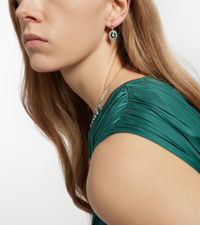 Shop Kamyen 18kt White Gold Drop Earrings With Diamonds In Multicoloured