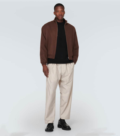 Shop Jacquemus Le Pull Alpaca-blend Sweater In Black