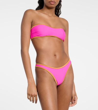 Shop Bananhot Sienna Triangle Bikini Bottoms In Multicoloured