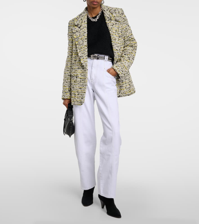 Shop Isabel Marant Etiennega Wool-blend Blazer In White