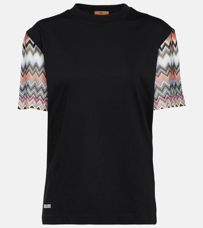 Shop Missoni Zig Zag Cotton Jersey T-shirt In Multicoloured