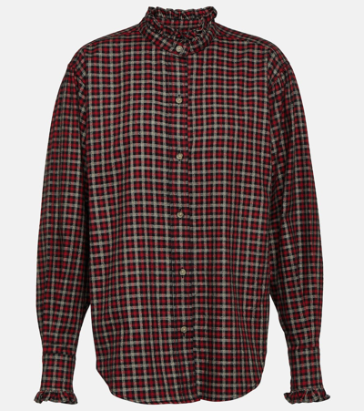 Isabel Marant Étoile Saoli Checked Cotton Poplin Shirt In Multicoloured