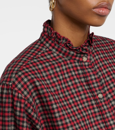 Isabel Marant Étoile Saoli Checked Cotton Poplin Shirt In Multicoloured